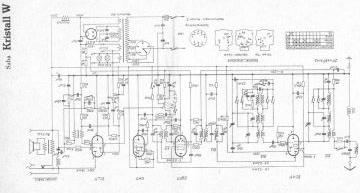 SABA Kristall W schematic circuit diagram